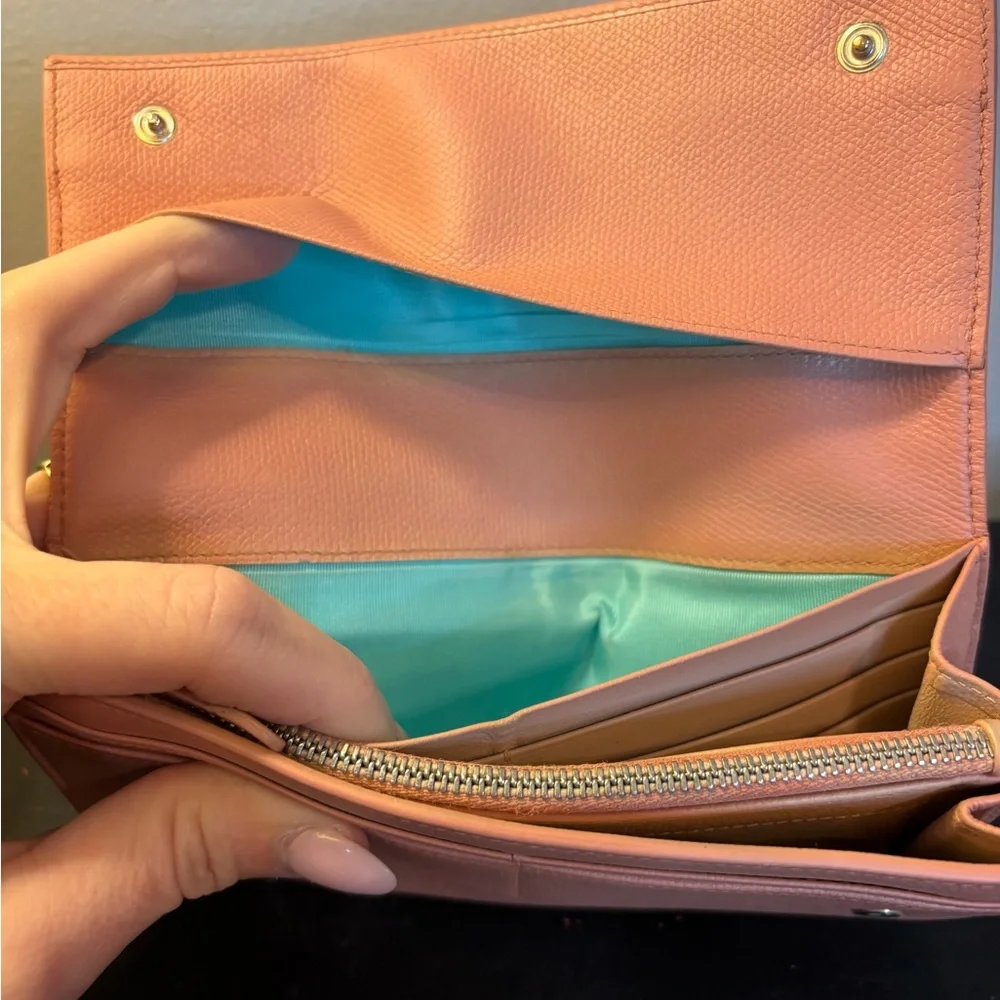 Tiffany & Co. Pink “Return to Tiffany” Leather Wallet EUC